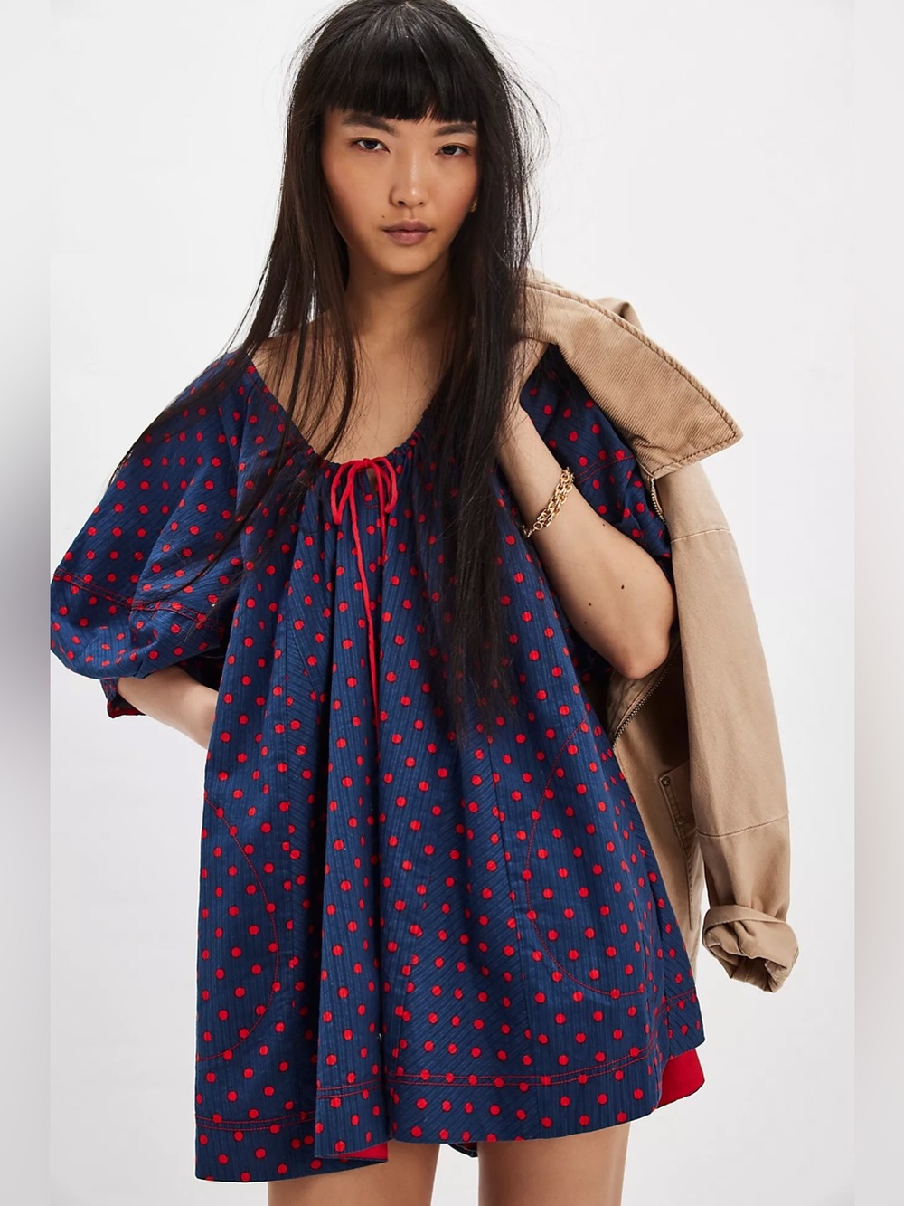 Free People Bop Around Printed Romper